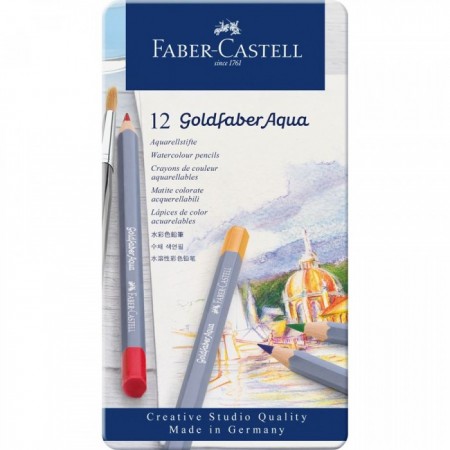 Watercolour pencils Goldfaber Aqua tin of 12